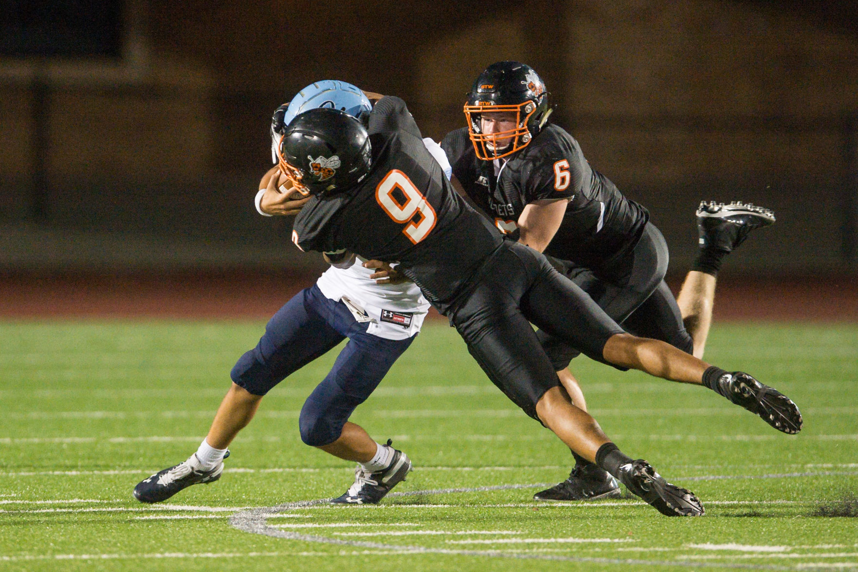 Booker T. Washington (Tulsa) outside linebacker Krishawn Brown